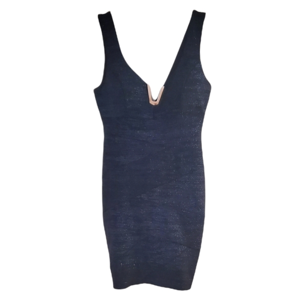 Emerald Sundae Blue Sparkle Bodycon Dress - Picture 1 of 6